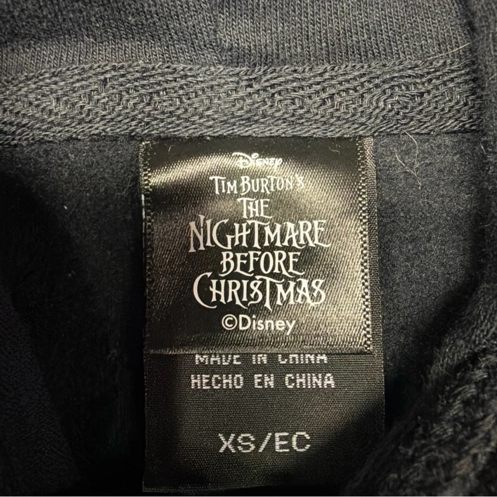 Nightmare Before Christmas Men's and Big Men's Front Back Graphic Hoodie Size XS